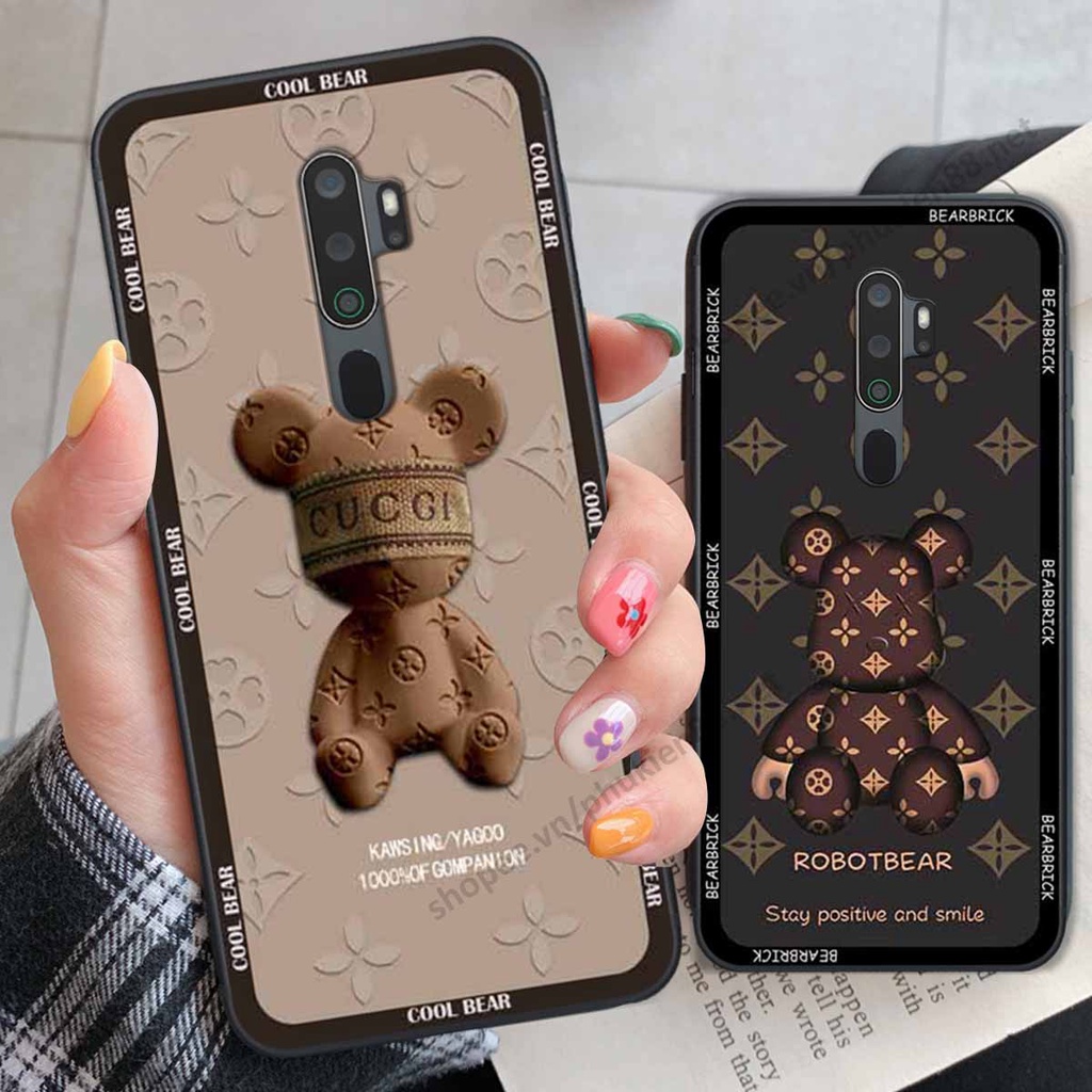 Ốp Oppo A5 2020 / A9 2020 bear, k@ws thương hiệu phong cách ốp lưng thời trang cao cấp