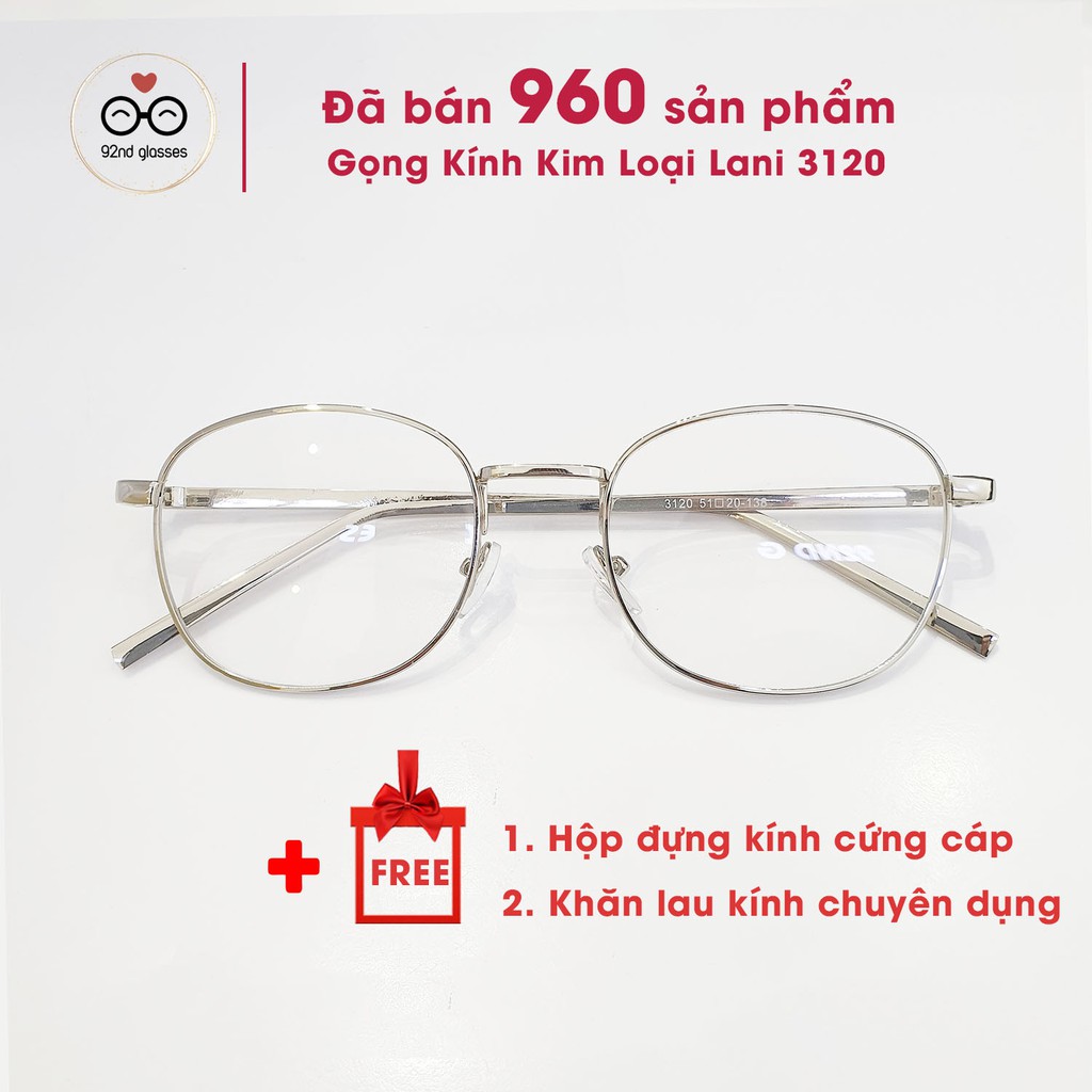 Gọng kính cận nam nữ dáng chữ nhật bầu, kim loại chắc chắn Lani 3120 - Lắp Mắt Cận Theo Yêu Cầu | BigBuy360 - bigbuy360.vn