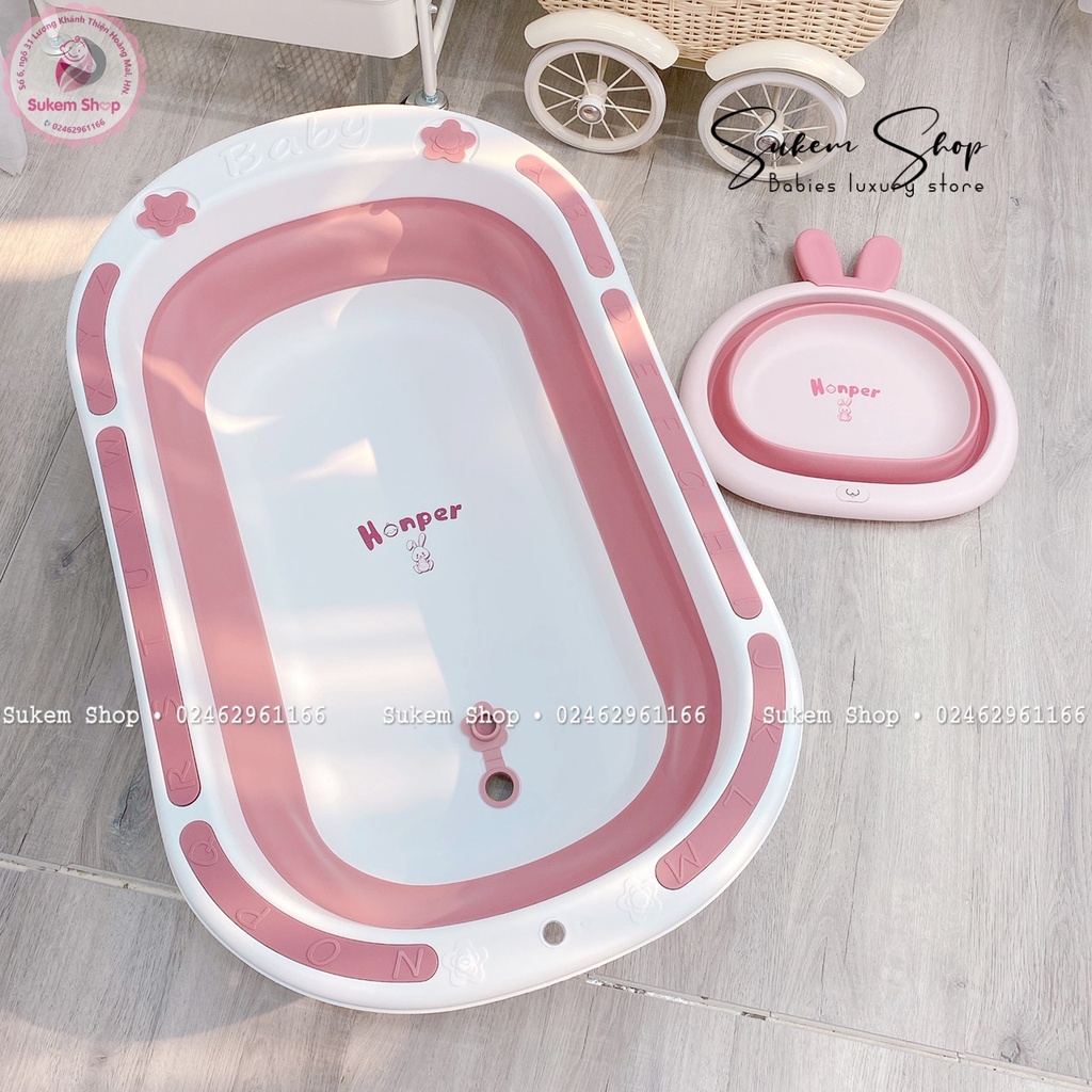 Chậu Tắm Gấp Honper Hình Chữ Cho Bé