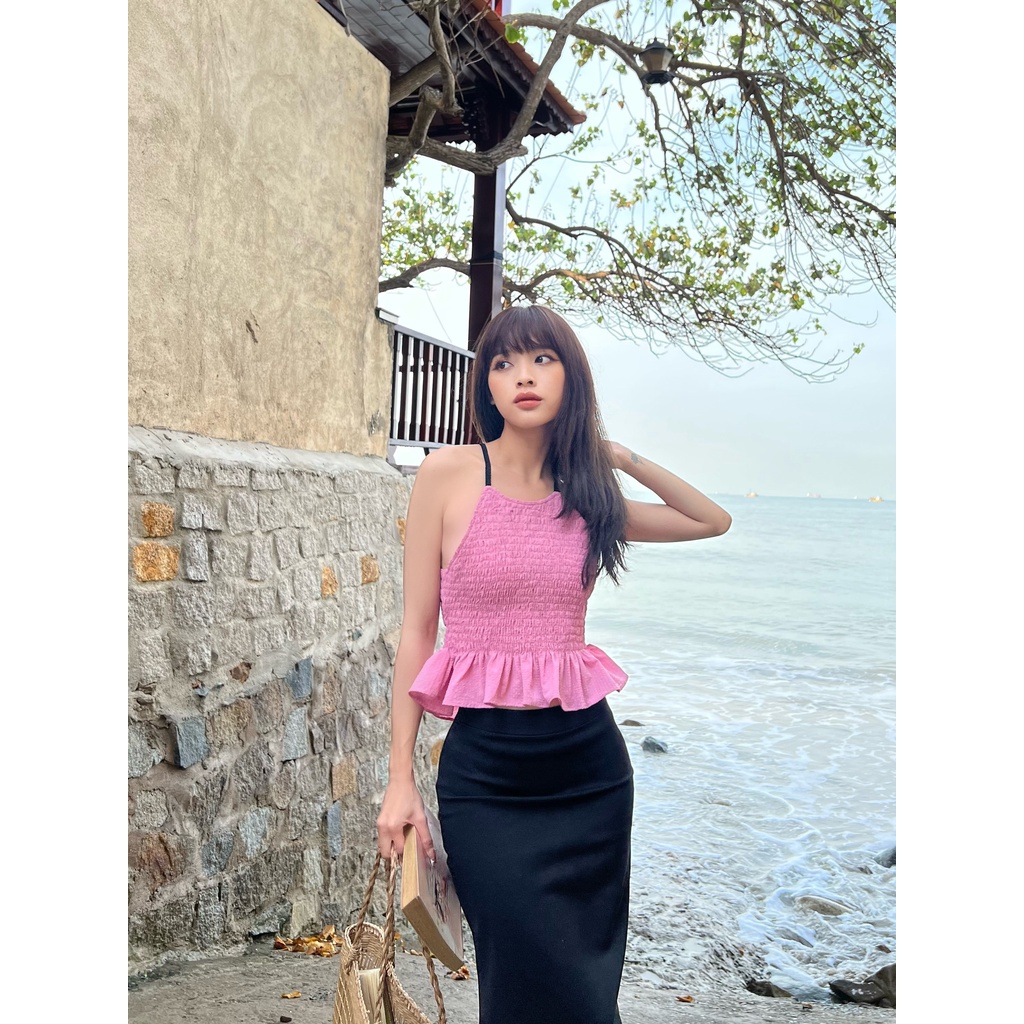 Áo yếm thắt nơ phía sau BAMBI TOP
