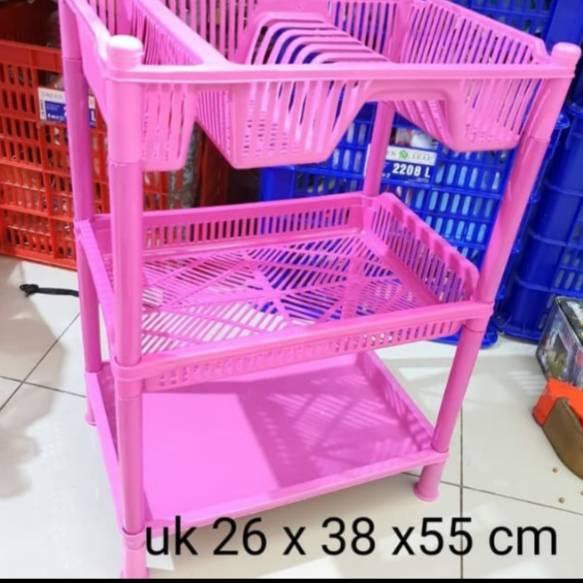 Giá Nhựa 3 Tầng Đựng Đĩa Tiện Dụng Màu Sắc | BigBuy360 - bigbuy360.vn