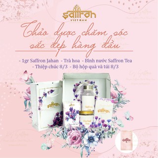 [Quà 8/3 V.I.P] Set Saffron (Nhụy Hoa Nghệ Tây) JAHAN Cao Cấp 1Gr, Yêu Thương Một Nửa Thế Giới Theo Cách Đặc Biệt Nhất
