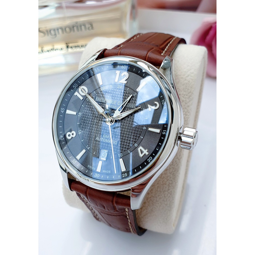 Đồng hồ nam chính hãng Frederique Constant - Máy cơ tự động Thụy Sĩ - Mặt kính Sapphire