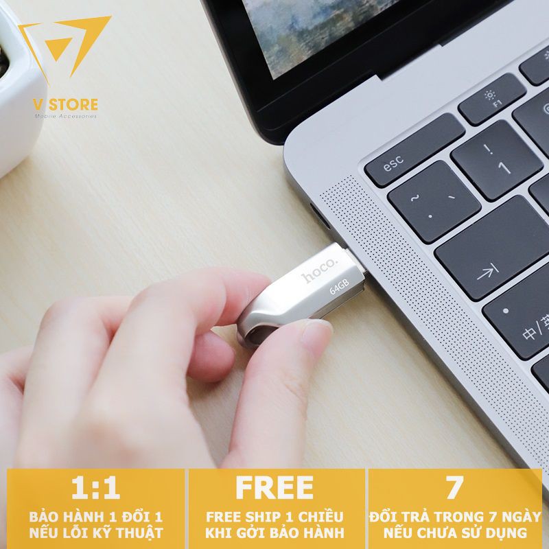 [USB OTG] USB  2 ĐẦU ( USB + TYPE-C) 3.0 HOCO UD8 32GB 64GB HỢP KIM NHÔM NHỎ RẺ ĐẸP [HOCO ĐÀ NẴNG]