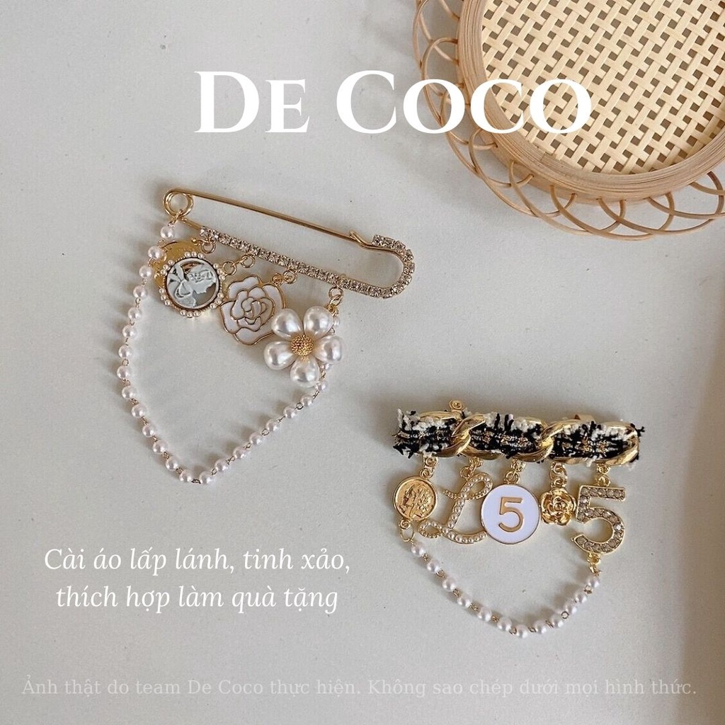 Ghim cài áo cao cấp, phụ kiện thời trang cài áo phong cách quý cô Parisian decoco.accessories