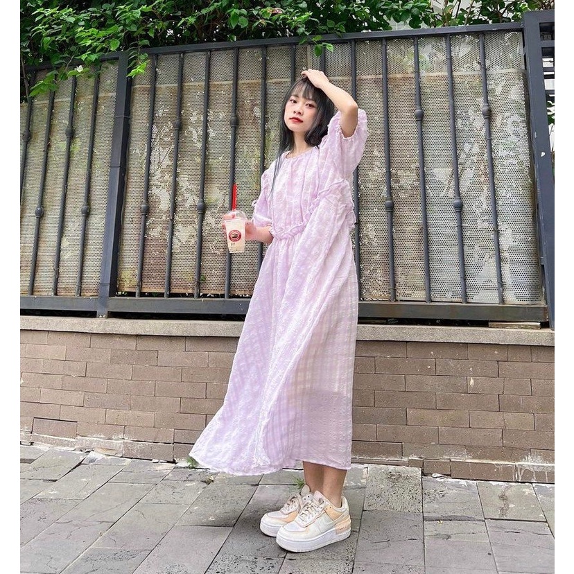 Nana Dress - Đầm babydoll pastel form rộng chất Hàn - Remmus.vn