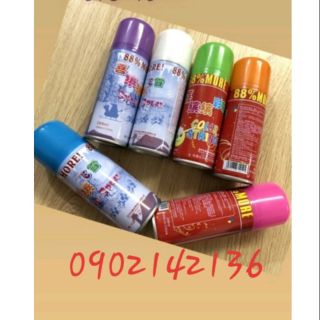 Chai xịt dây nhiều màu