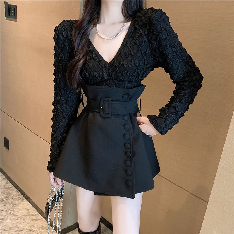 Chân váy COZOKC lưng cao dáng ôm xinh xắn cá tính cho nữ