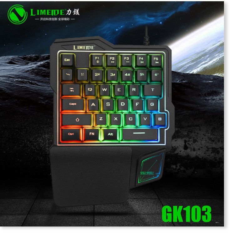 BÀN PHÍM CƠ 1 TAY GAMING LIMEDIE GK103 - MrPhukien