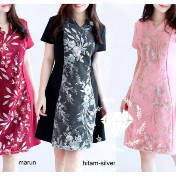 Giảm Giá Đầm midi Thổ Cẩm Dự Tiệc Tối Cho Nữ Giảm Giá Tuổi Teen
