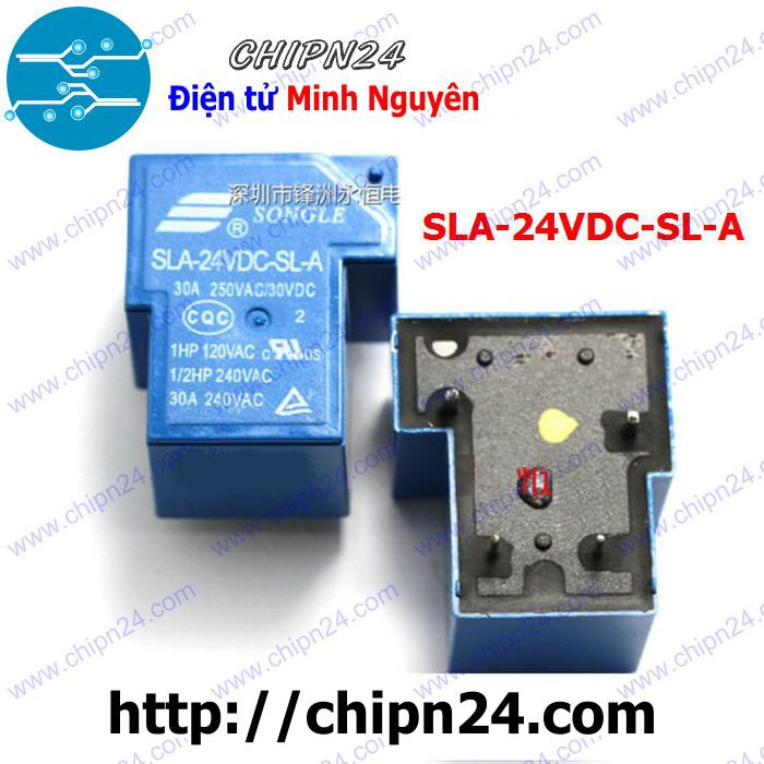 [1 CON] RELAY 4 CHÂN 24V-30A SLA-24VDC-SL-A (4P24V30A)