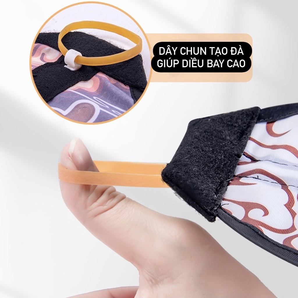 Đồ chơi diều tay cao su đàn hồi hình hoạt hình cho trẻ em ngoài trời KingKids