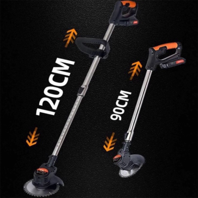 Máy cắt cỏ cầm tay không dây sử dụng pin chính hãng LAPUSEN 2 PIN Tặng 8 lưỡi cưa