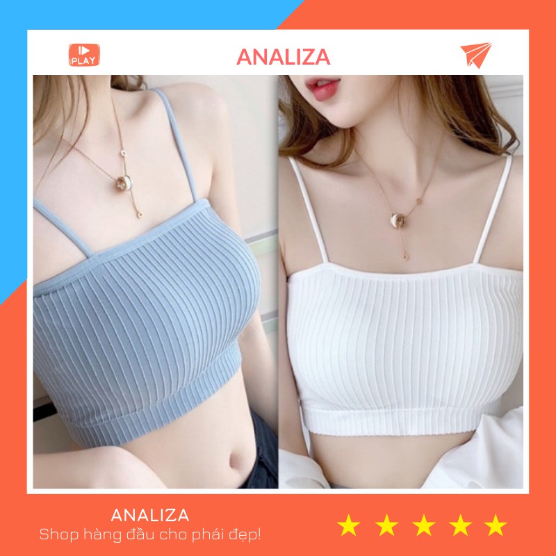 Áo bra 2 dây cotton mặc hở lưng thoáng khí sexy gợi cảm AL02