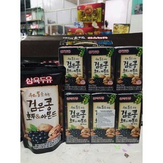 Sữa đậu đen, óc chó, hạnh nhân Sahmyook 190ml lốc 3 hộp
