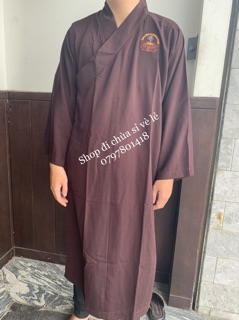Đồ đi chùa áo choàng silk ( áo tràng )