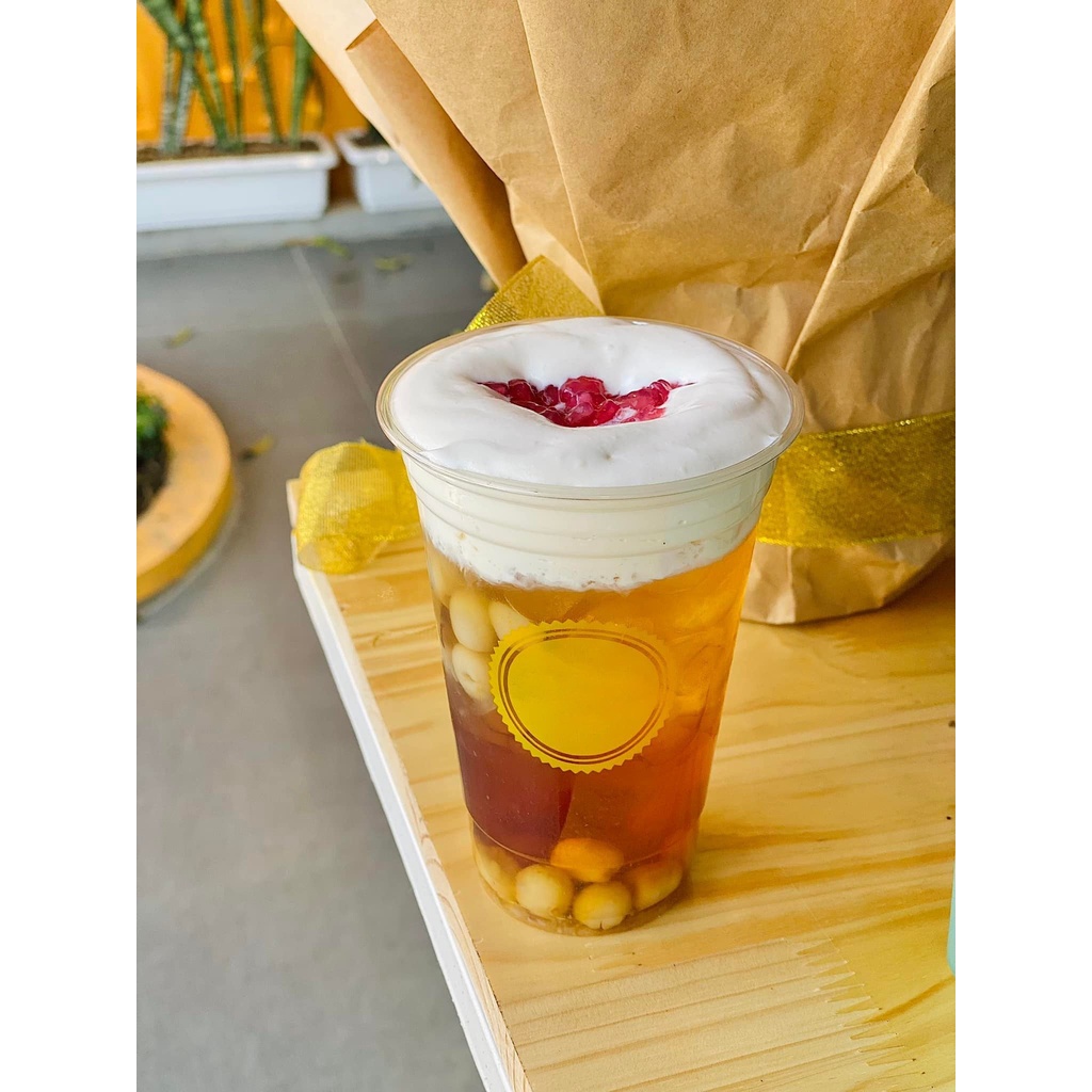 Trà Sen Vàng Macchiato Cao Cấp (20-25 LY) Nấu Tại Nhà - Tặng Kèm Dưỡng Nấu Đơn Giản - Bếp Chè Thái