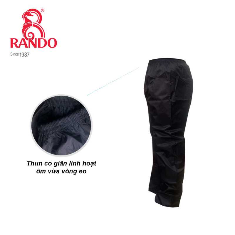 Quần Đi Mưa RANDO ASNS-40 Chât Liệu Không Co Dãn, Không Thấm Nước, Nhiều Size