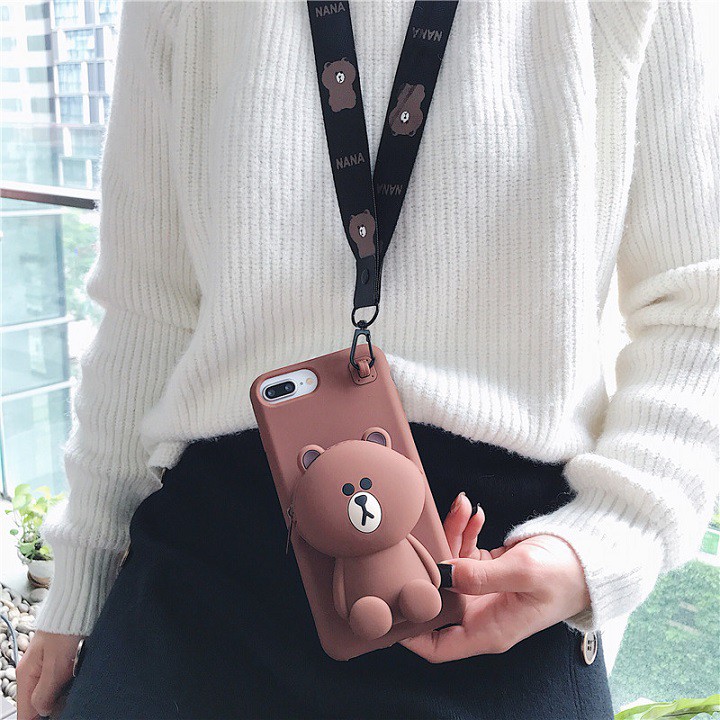 ỐP Gấu Ví OPPO Tặng Kèm Dây Đeo Cute | BigBuy360 - bigbuy360.vn