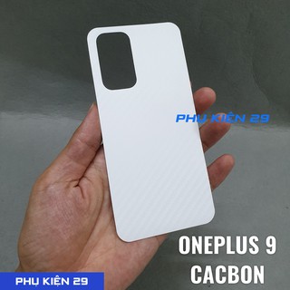 [Oneplus 9/9 Pro/ 9R/ 9RT/ 10R/ Ace] Dán lưng 3D chống xước vân Cacbon - Carbon