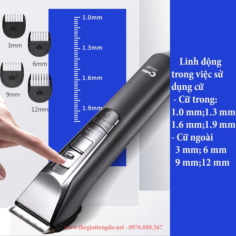 Tông đơ cắt tóc đẳng cấp codos chc-975 công suất 7w