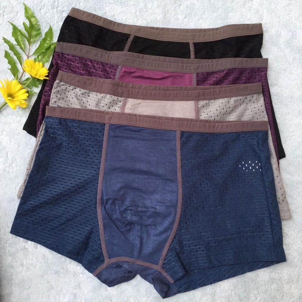 [Quần Sịp]❤️FREESHIP❤️Hộp 4 Quần Sịp Đùi MEN’S Thông Hơi Thoáng Mát