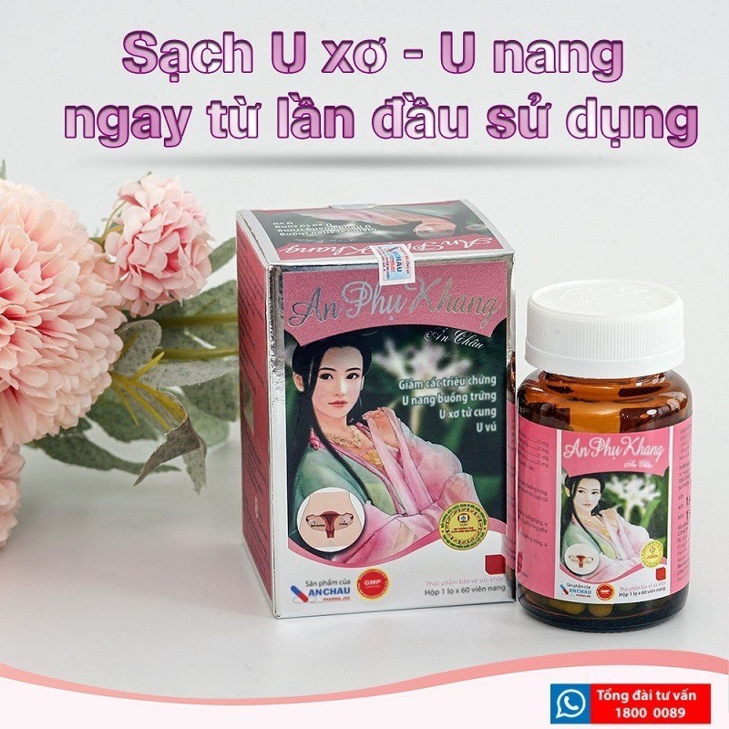 An Phụ Khang An Châu giúp giảm kích thước u nang, u xơ, u vú - Hộp 60 viên - Top1 pharmacy