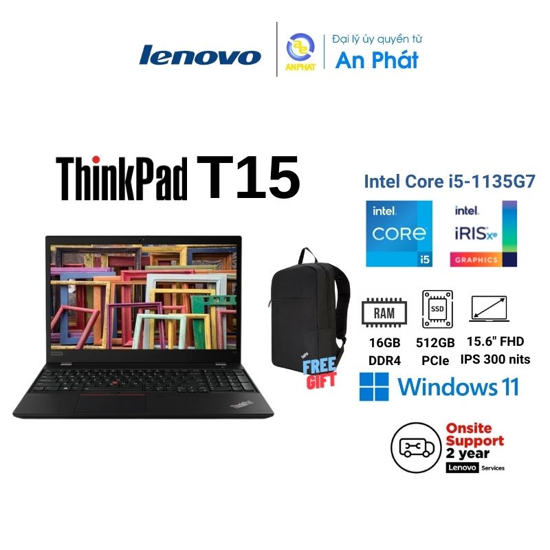 Laptop Lenovo ThinkPad T15 G2 20W400GAVN(Core™ i5-1135G7 + 15 inch FHD )