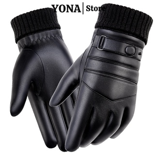  Găng tay da nam nữ mùa đông YONA bao tay nam nữ lái xe đi phượt chống lạnh thời trang cao cấp 