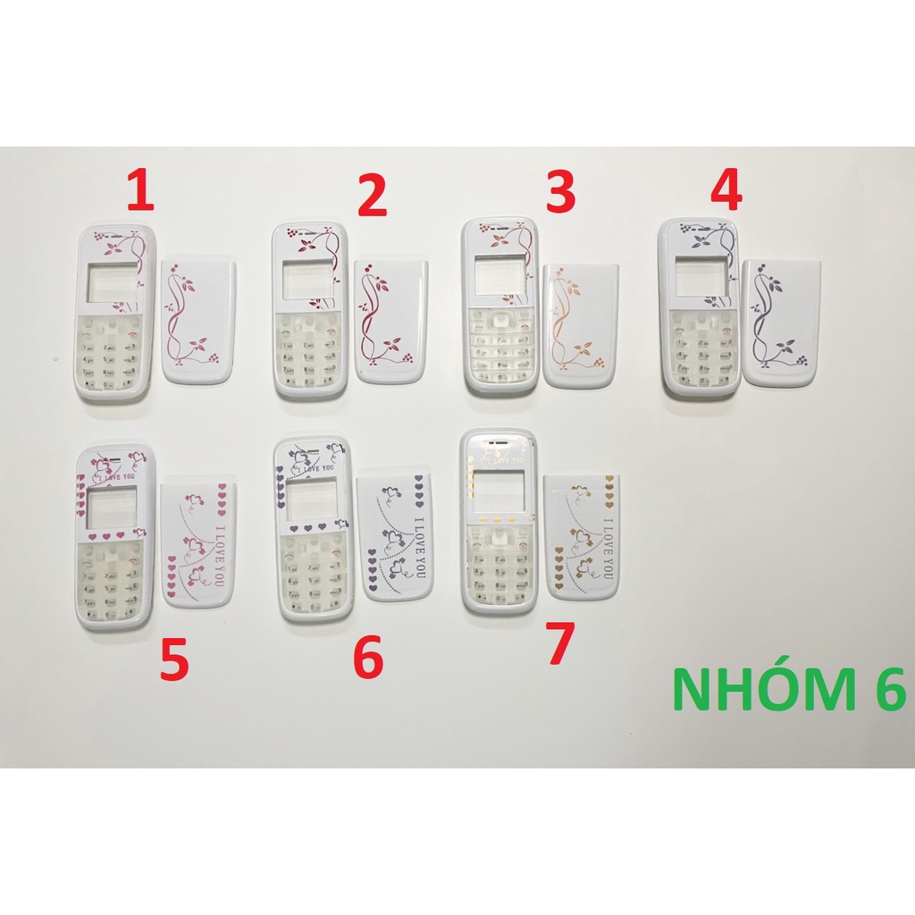 Bộ vỏ Nokia 1200 / 1208 kèm phím