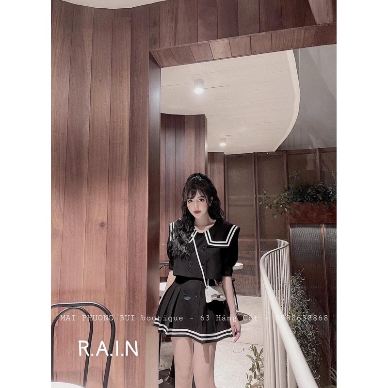 [Mã FAGREEN245 giảm 10% tối đa 30K đơn 99K] sét áo sơ mi thuỷ thủ mix chân váy | BigBuy360 - bigbuy360.vn
