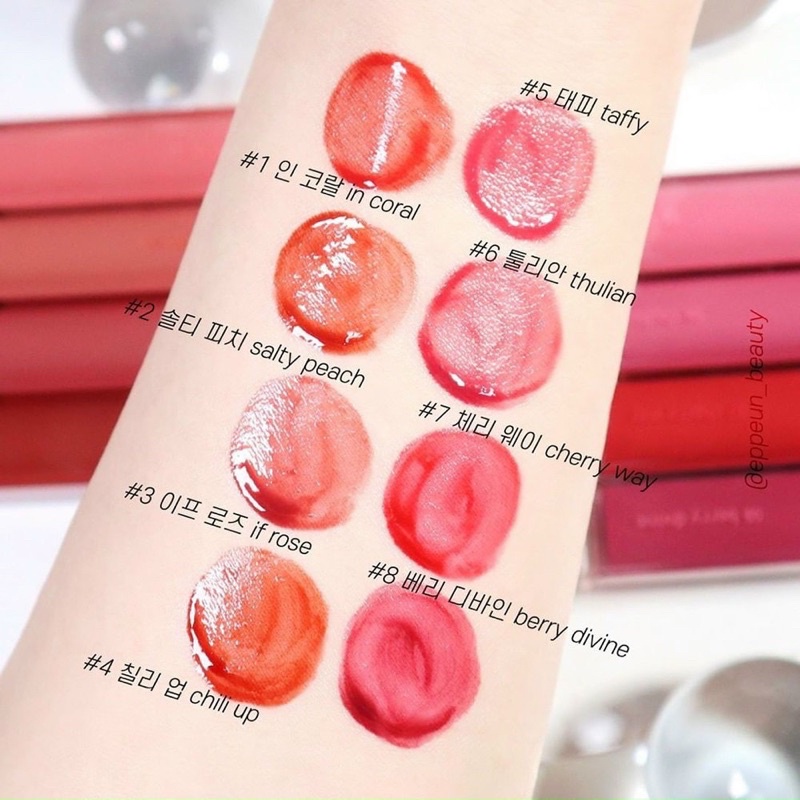 [NEW] Son Tint Bóng, Siêu Lì Cho Đôi Môi Căng Mọng Hàn Quốc Romand Dewyful Water Tint