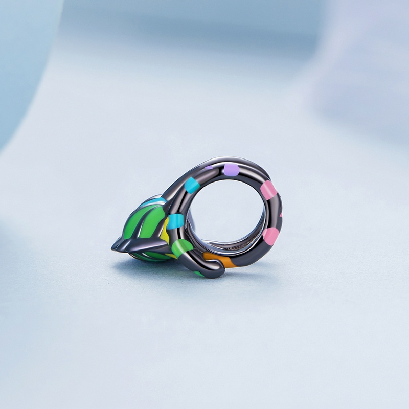 Mặt vòng cổ Bamoer hình tắc kè hoa thời trang