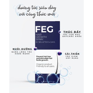 Xịt mọc tóc _ Dưỡng tóc FEG Hair Spray_Chăm sóc tóc mọc dày & nhanh