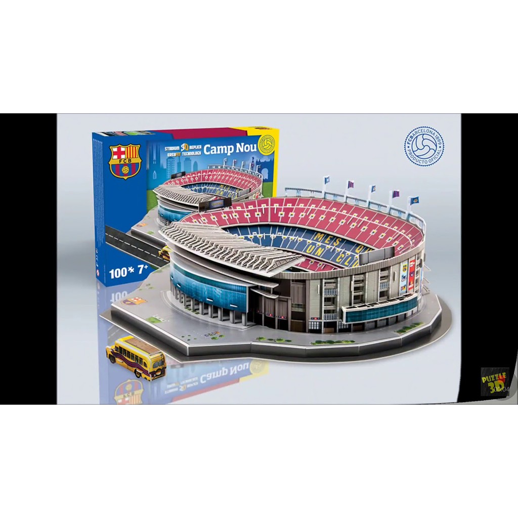 MÔ HÌNH GHÉP 3D SÂN NOUCAMP BARCELONA