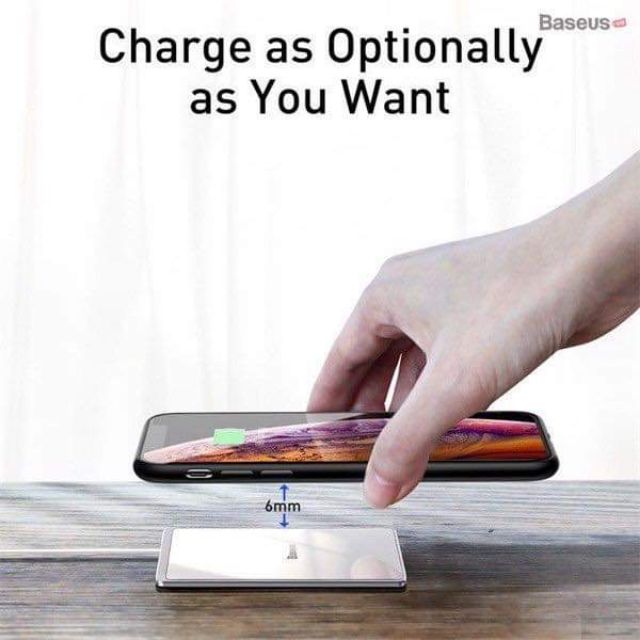 Đế sạc nhanh không dây siêu mỏng Baseus Card Ultra-thin Wireless Charger (15W, 0.3cm Portable Card Design, Qi Wireless
