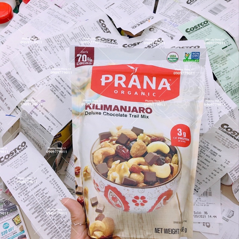 Hạt mix socola trái cây sấy Prana Organic Kilimanjaro Deluxe Chocolate Trail Mix 681g