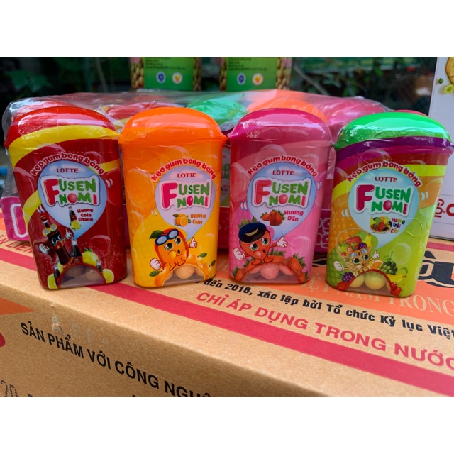 KẸO GUM BONG BÓNG LOTTE FUSEN NOMI