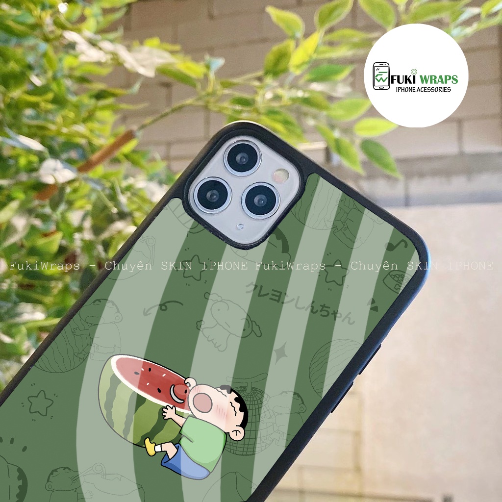 Ốp Lưng Nano Chống Vỡ Shinchan Dành Cho 13ProMax 12ProMax 11ProMax X XSMAX Fukishop
