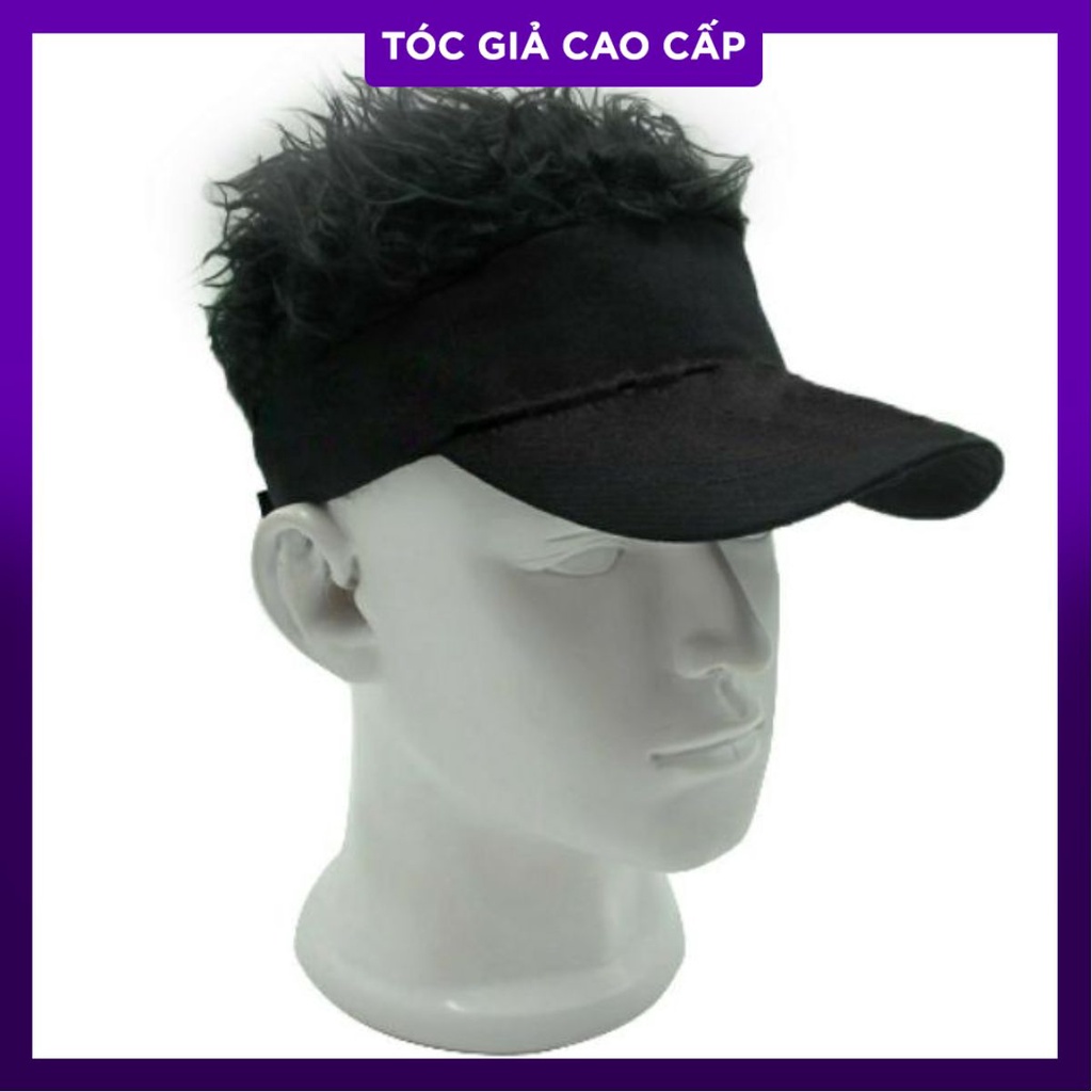 Tóc giả dín mũ nam