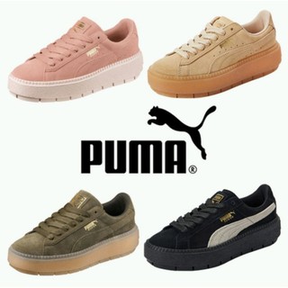 Giày thể thao puma da lộn đế dày hợp thời trang
