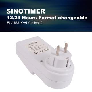 C SINOTIMER Plug Digital Weekly Programmable Plug-in Power Socket Timer Switch