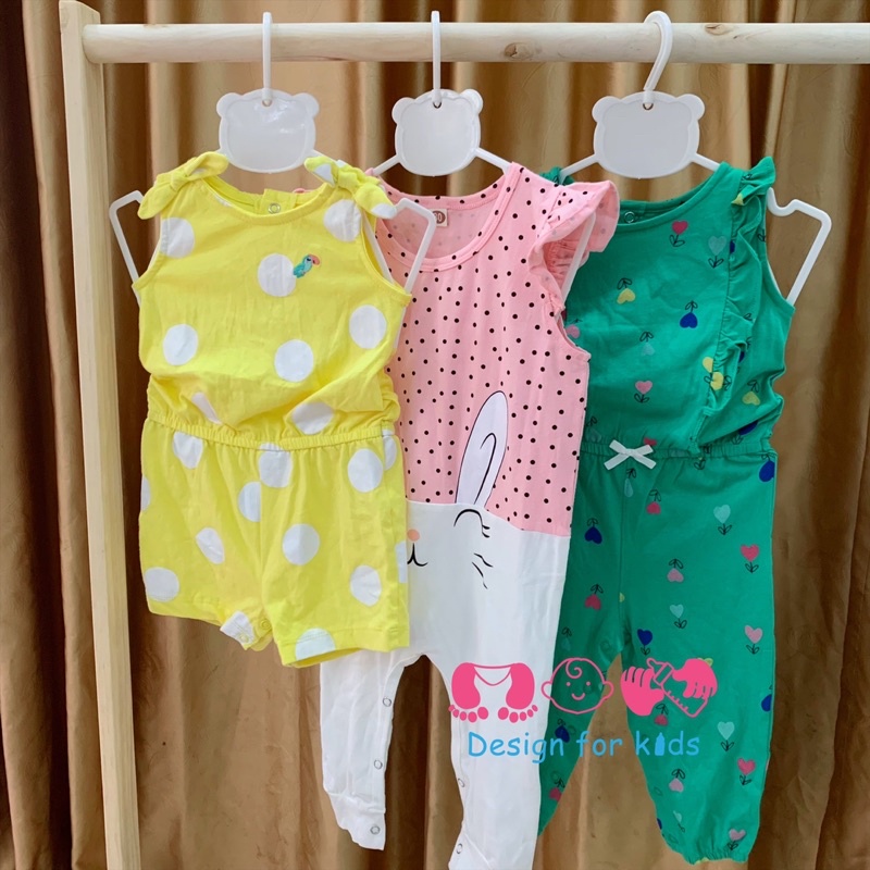 (Size 12-18m) Bộ body đùi / Váy xuất dư các hãng cho bé gá