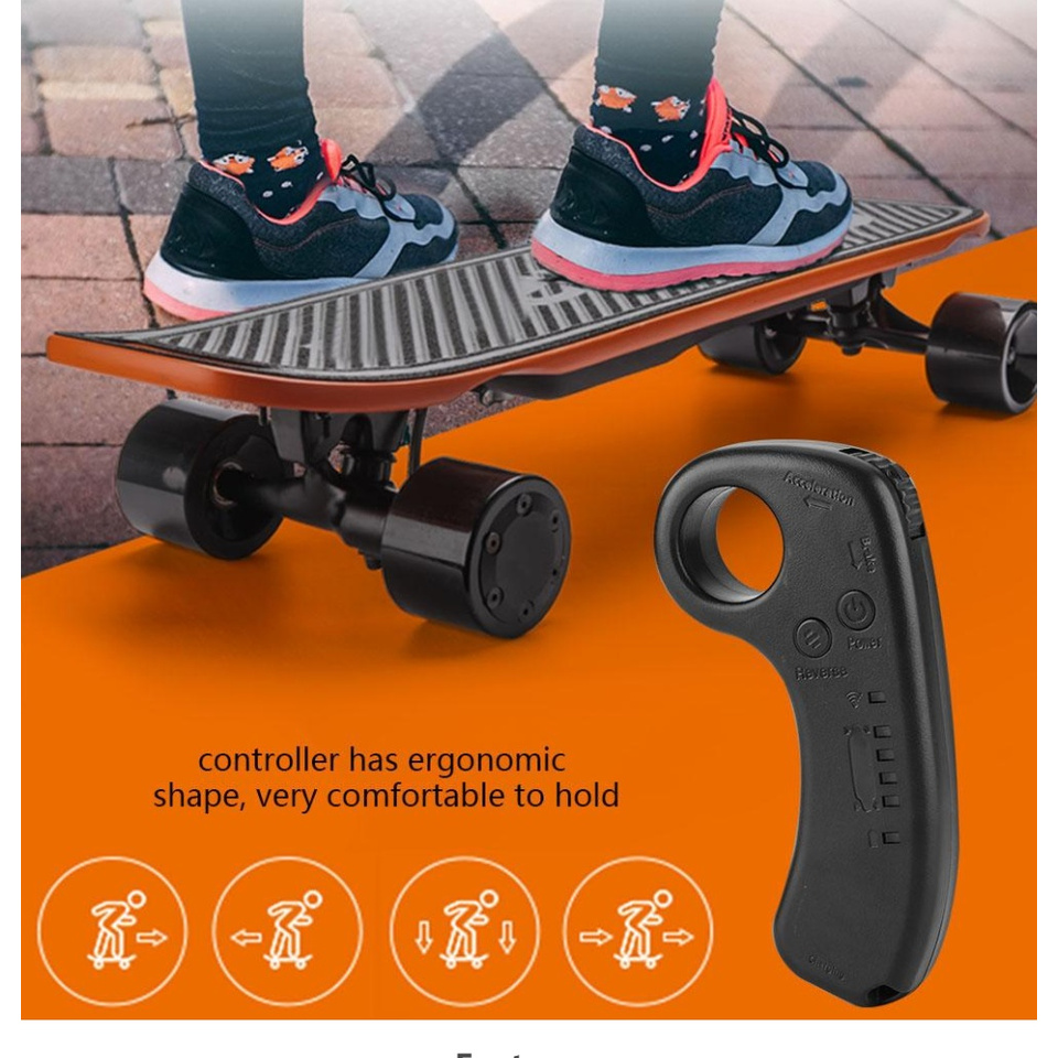 Bộ Điều khiển Ván trượt điện Longboard có USB kèm điều khiển từ xa