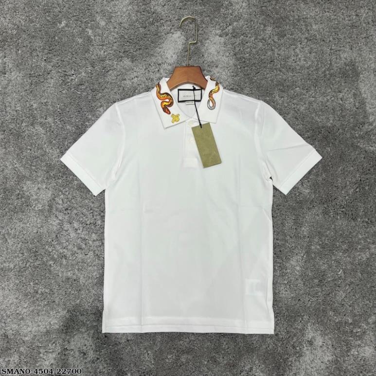 Áo Polo Nam GC Thêu Hình Rắn Siêu Đẹp - Áo Phông GC Nam Cổ Bẻ Đơn Giản