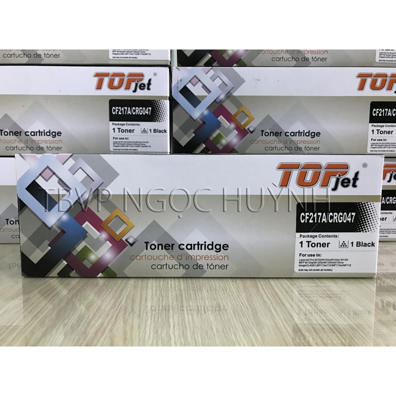 Hộp Mực TOPjet HP 17A CF217A Hộp Mực Máy In HP M102a M130a Full Chip Mực