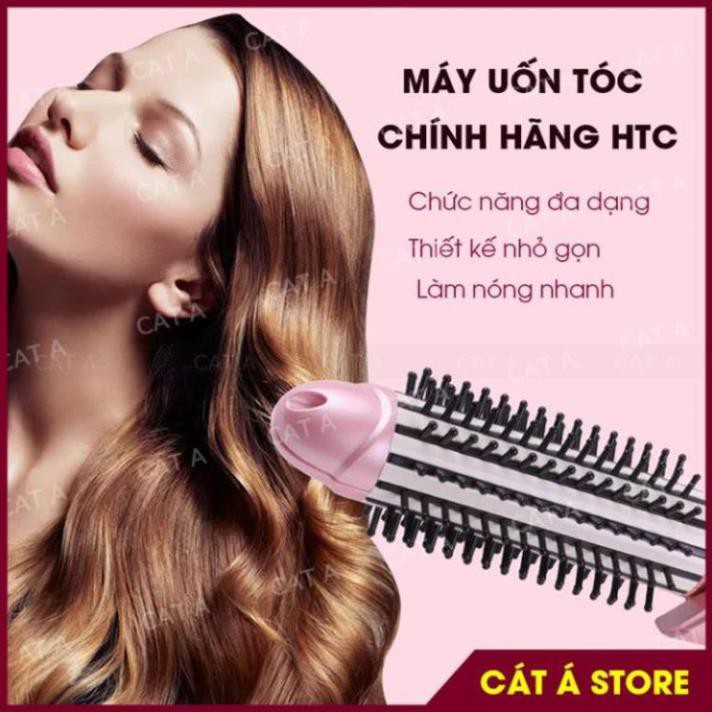 Máy uốn tóc mini chính hãng HTC Làm tóc tự xoăn , Tạo kiểu uốn nóng , Duỗi tóc setting đa năng 3 in 1