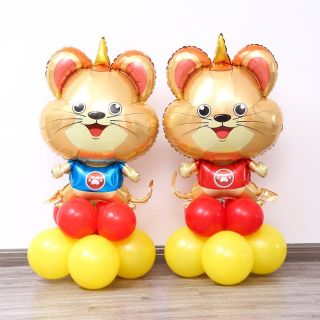 Bóng kiếng hình chuột vàng size 60cm