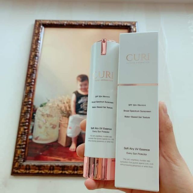 [Mã COS1904 giảm 8% đơn 300K] Kem chống nắng Curi căng bóng, nâng toner, kiềm dầu mẫu mới nhất