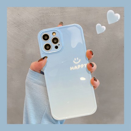 Ốp điện thoại kính cường lực silicone mềm chống trầy xước siêu dễ thương cho iphone X đến 13
